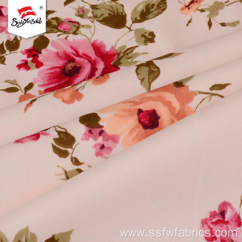 Different Flower Design Polyester Custom Printed Fabric